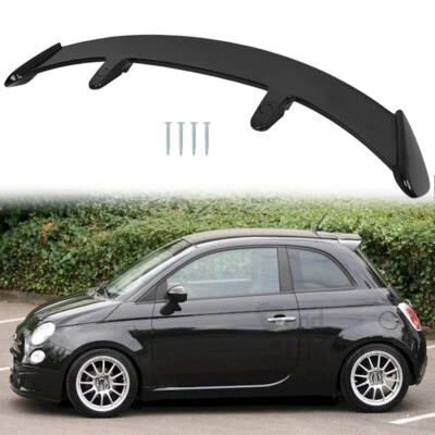 51" Carbon Fiber Style Rear Roof Spoiler Trunk Lip Wing For FIAT 500 2012-2019 - Image 1 of 4