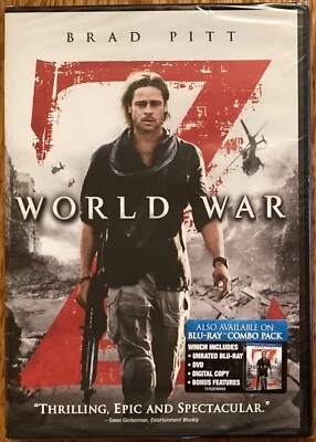 World War Z DVD with Brad Pitt, Mireille Enos, James Badge Dale, Matthew Fox - Image 1 of 2