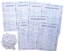 Teacher Depot Math Learning Resources Basic Subtraction Boards Facts 1-10