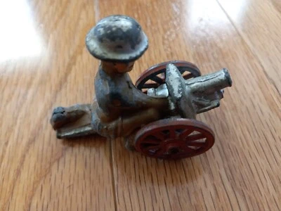 Original Vintage Barclay/Manoil Cannon Tank WWI - Image 1 of 4