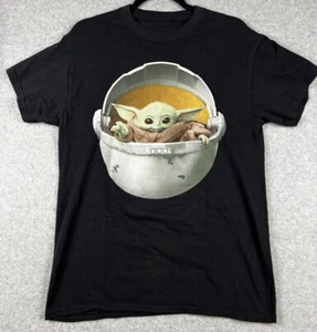 Herren T-Shirts Star Wars Grogu Größe M schwarz T-Shirt Mandolorian Star Wars Yoda - Bild 1 von 9