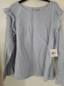 Top tunica donna a righe Falls Creek taglia 2X nuovo con etichetta - Foto 1 di 3