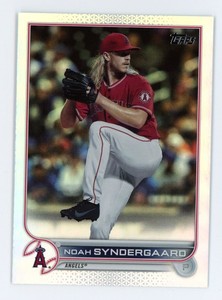 2022 Topps Series 2 #584 NOAH SYNDERGAARD Los Angeles Angels SP RAINBOW PARALLEL