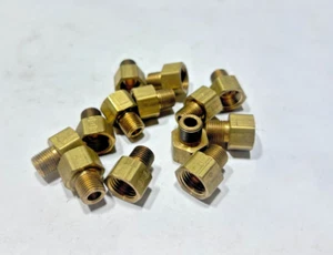 (13) 202x5 WEATHERHEAD Brass 5/16" Tube x 1/8" MPT Male Connector Inverted Flare - Picture 1 of 6