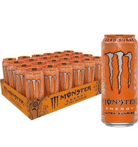 Monster Energy Ultra Sunrise, Sugar Free Energy Drink, 16 Fl Oz (Pack of 24) - Picture 1 of 1