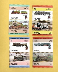 SELLOS POSTALES DE TRENES TUVALU COMO NUEVOS NUNCA ARTICULADOS - Imagen 1 de 1