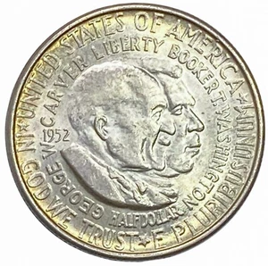 [1951-1954] Washington Carver 50c Silver Half Dollar Uncirculated US Coin - Picture 1 of 3