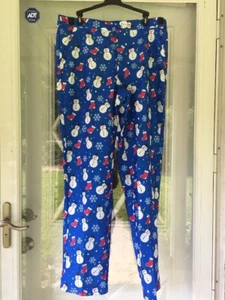 NEW Suitmeister Mens Christmas Snowman PantS Size LARGE 42-44 - Picture 1 of 8
