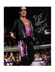 Bret "Hitman" Hart WWE WCW Autograph 100% Authentic comes with COA - Picture 1 of 1