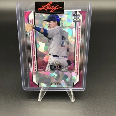 Jake Fox 1/1 - 2021 Leaf Metal Draft Purple ICE  #BA-JF1 Rookie SSP GUARDIANS - Image 1 of 2