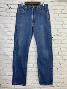 Vintage 1998 Levi's 505 Men's Regular Fit Straight Leg Jeans 34x36 Medium Wash - Picture 1 of 19