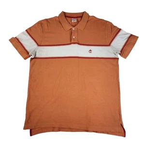 vtg Brooks Brothers 346 'Vintage Polo' Shirt Orange pique cotton sz Large L - Picture 1 of 7