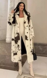ZARA NEU DAMEN ANIMAL PRINT KUNSTFELL MANTEL GR M Ref 2212/240/086 - Bild 1 von 9