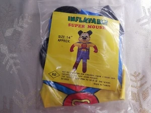 Super Mouse gonfiabile VINTAGE, circa 14" nuovo in confezione sigillata - Foto 1 di 3