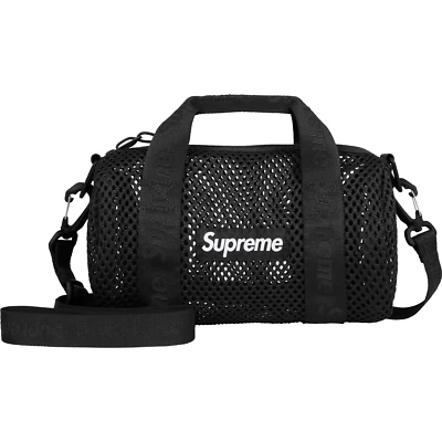 Supreme Mesh Mini Duffle Bag Black Red Camo 3colors SS25 - Image 1 of 2