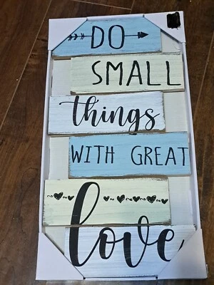 Rustic Motivational Wooden Wall Decor 18 1/2" x 9 1/2" - Image 1 of 2