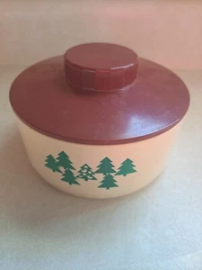 Vintage Tupperware Round Plastic Holiday Candy Nut Dish # 2062 Cover #2063 - Picture 1 of 5