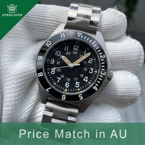 Steeldive SD1944, Retro Military, NH35, Sapphire, Lume, Diving, Bracelet, BNIB - Foto 1 di 15
