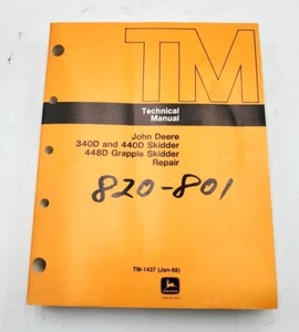 John Deere 340D 440D Skidder 448D Grapple Skidder Technical Manual - Jan 1988 - Picture 1 of 6