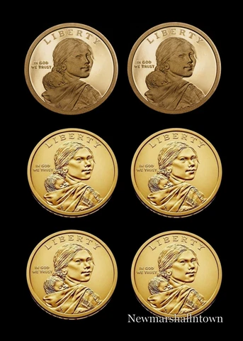 2019 2020 P+D+S Native American Sacagawea Mint Proof Set  PD from U S Mint Roll Cover