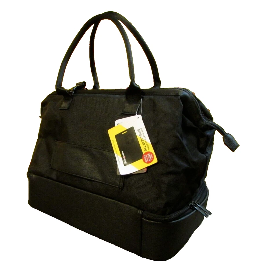 SWISSGEAR Weekender NWT Travel Tote Bag Black 10"WX18"LX13"H - Image 1 of 4