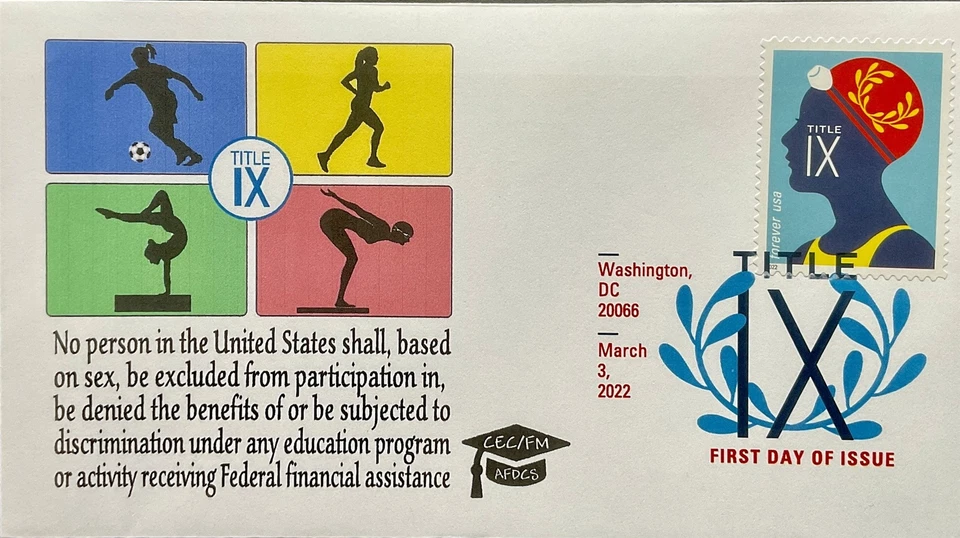 AFDCS 5669 Título IX Natación Digital Color Matasellos DCP Foto 1 de 1