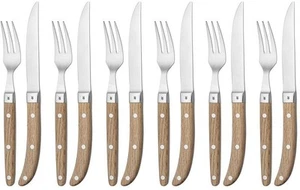 WMF Ranch Steakbesteck 12-teilig, für 6 Personen, Steakgabel, Steakmesser Holz - Bild 1 von 1