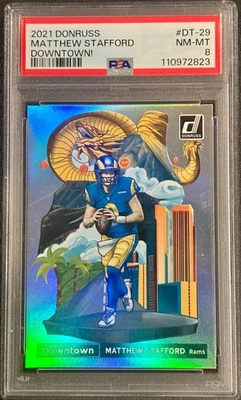 Matthew Stafford Panini Donruss 2021 Downtown La Rams SSP PSA 8 NFL QB Foto 1 de 2