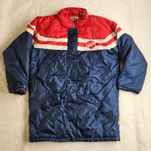 Vintage Fila 3/4 Length Full Zip Puffer Coat / Jacket Tag Size XS - Picture 1 of 10