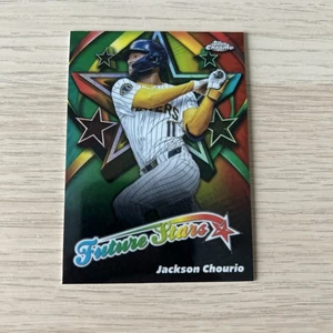 2024 Topps Chrome Update Jackson Chourio Rookie Future Stars #FSU-16 Brewers - Picture 1 of 6