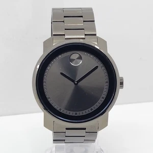 Movado Bold Herren Grau Gunmetal Ganzstahl Schweizer Uhr 3600259 - Bild 1 von 10