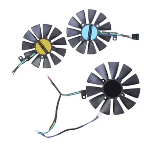 3Pcs Graphics Card Replacement Fan FDC10U12S9-C FDC10H12S9-C 87mm Video Card - Photo 1/8