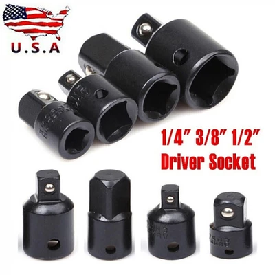 4pack 3/8" to 1/4" 1/2 inch Drive Ratchet SOCKET ADAPTER REDUCER Air Impact Set* - Image 1 of 4