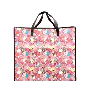 Hatayama Shoji Shopping Bag, Large, Japanese Pattern, Sanrio Characters, Red, A_ - Picture 1 of 5