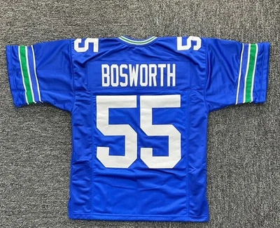 Camiseta deportiva Brian Bosworth Seattle Throwback azul #55 talla L Foto 1 de 2
