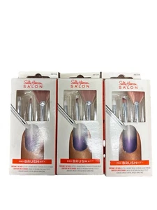 Kit de 3 cepillos de uñas de manicura Sally Hansen Salon Pro Mani herramientas de pedicura NUEVO Sku45 - Imagen 1 de 1