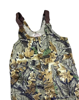 Vtg Pella RealTree Camo Hunting Bibs Mens Medium Regular Overall Made in USA - Image 1 of 4