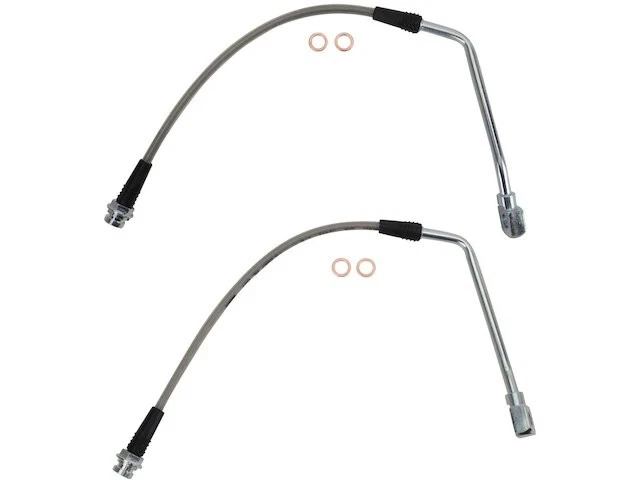 Juego de mangueras de freno delanteras para 1988-1999 GMC K1500 1989 1990 1991 1992 1993 DK434RB Foto 1 de 1