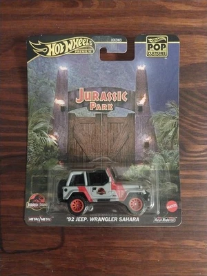 Hot Wheels Premium Pop Culture Jurassic Park 1992 Jeep Wrangler - Image 1 of 4