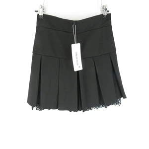Tonchengsd Damen schwarz Plissee Skort mit Spitzenbesatz Medium Neu mit Etikett - Bild 1 von 4