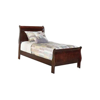  Alisdair Traditional Twin Sleigh Headboard & Footboard ONLY, Dark Brown  - Image 1 of 4
