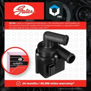 Electric Water Pump fits VW CADDY 1.6D 2.0D 10 to 20 Gates 5N0122093 5N0965561 - Picture 1 of 5