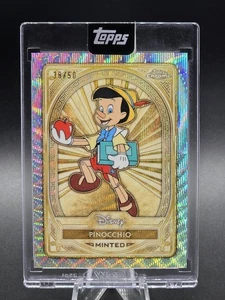 Topps Disney Mint Pinocho 2025 cromo onda oro nivel recubierto 38/50 #85 - Imagen 1 de 6