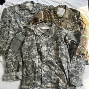 US Army Combat Shirts Mens Large Regular Multicam OCP ACU Camo Military Uniform - Picture 1 of 11