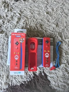 Mario Wii Remote Plus Motion Controller with Silicon Cover Works W Wii U Boxed - Picture 1 of 4