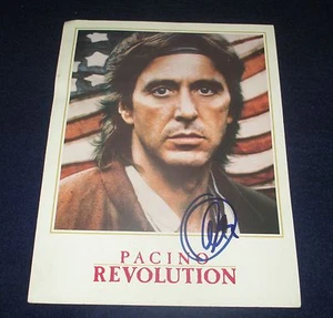 Al Pacino Signed Theater "Revolution" Program. Perfect Signature! - Picture 1 of 3