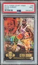2013 Panini Court Kings Kevin Durant #58 Gold Refractor /25 PSA 9 OKC Thunder 