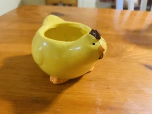 Kleines gelbes Hühner Pflanzgefäß - Bild 1 von 4