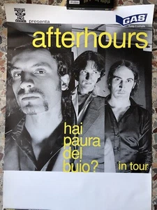 AFTERHOURS Poster Manifesto Hai Paura Del Buio Tour 100 X 70 Cm Manuel Agnelli - Foto 1 di 1