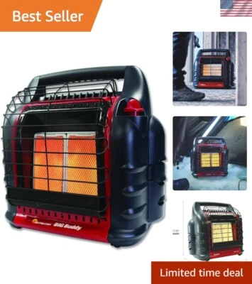 Calentador de propano radiante de 18.000 BTU con protección contra vuelcos y características de seguridad Foto 1 de 4